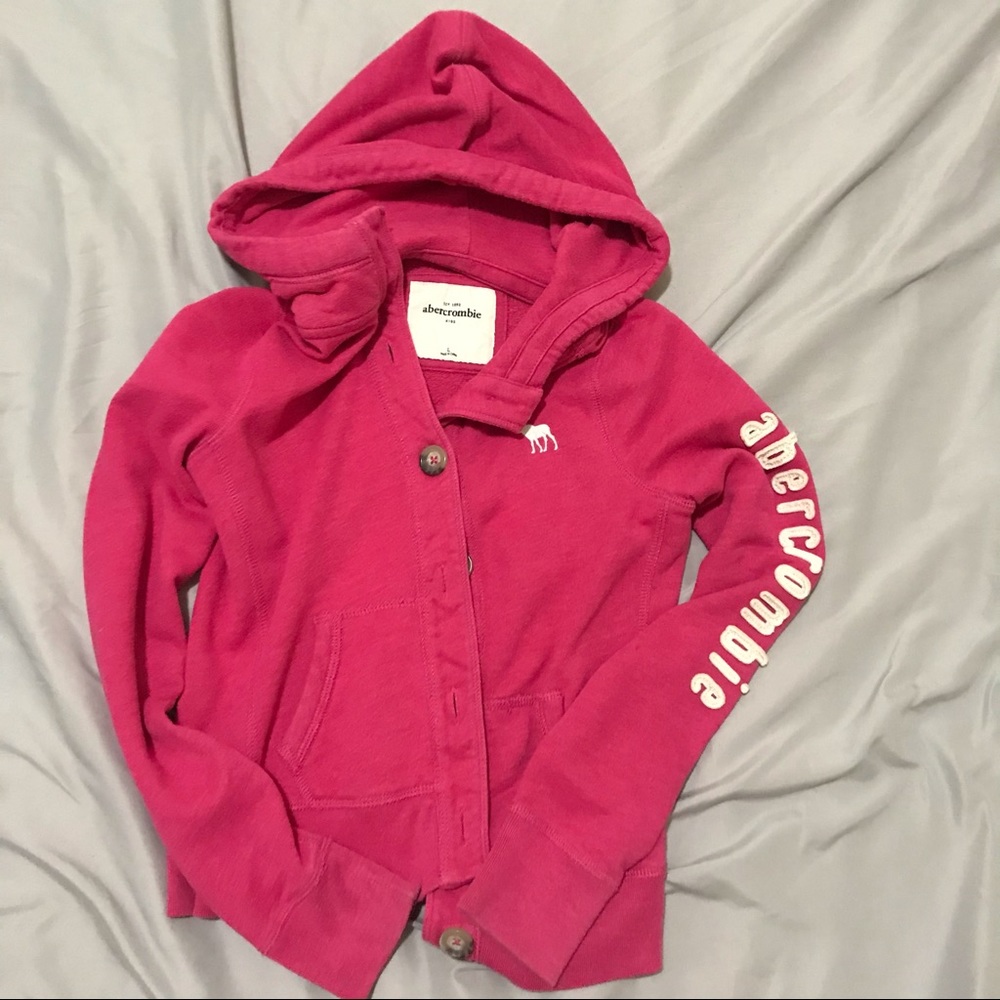 Abercrombie Button Up Sweatshirt Jacket